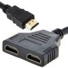 DUAL HDMI kábel HDMI elosztó - Többkijelzős megjelenítéshez