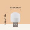 10db Mini USB Éjszakai Lámpa, Meleg Fehér és Hideg Fehér Fényű, Hordozható Világítás