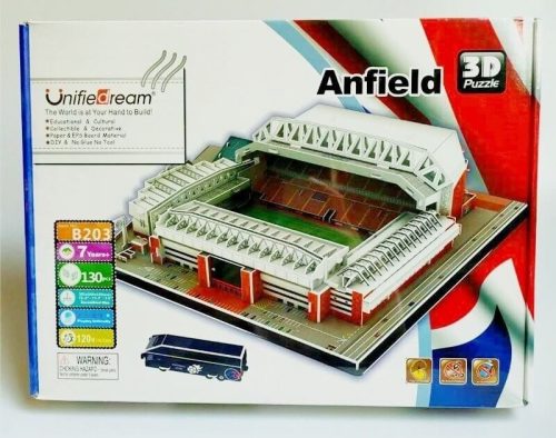 3D-s Stadion Puzzle Anfield Road Liverpool