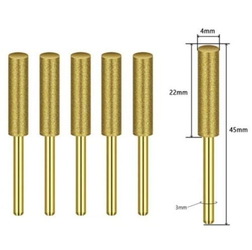 Láncfűrész élező fej - 5db-os szett 4 mm