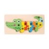 3D-s Montessori fa puzzle játék