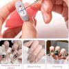 5db Rózsaszín/fekete Nail Art Ecsetek A Részletekért, Long Nail Art Line Ecsetek Manikűrzselé Finom Mintákhoz